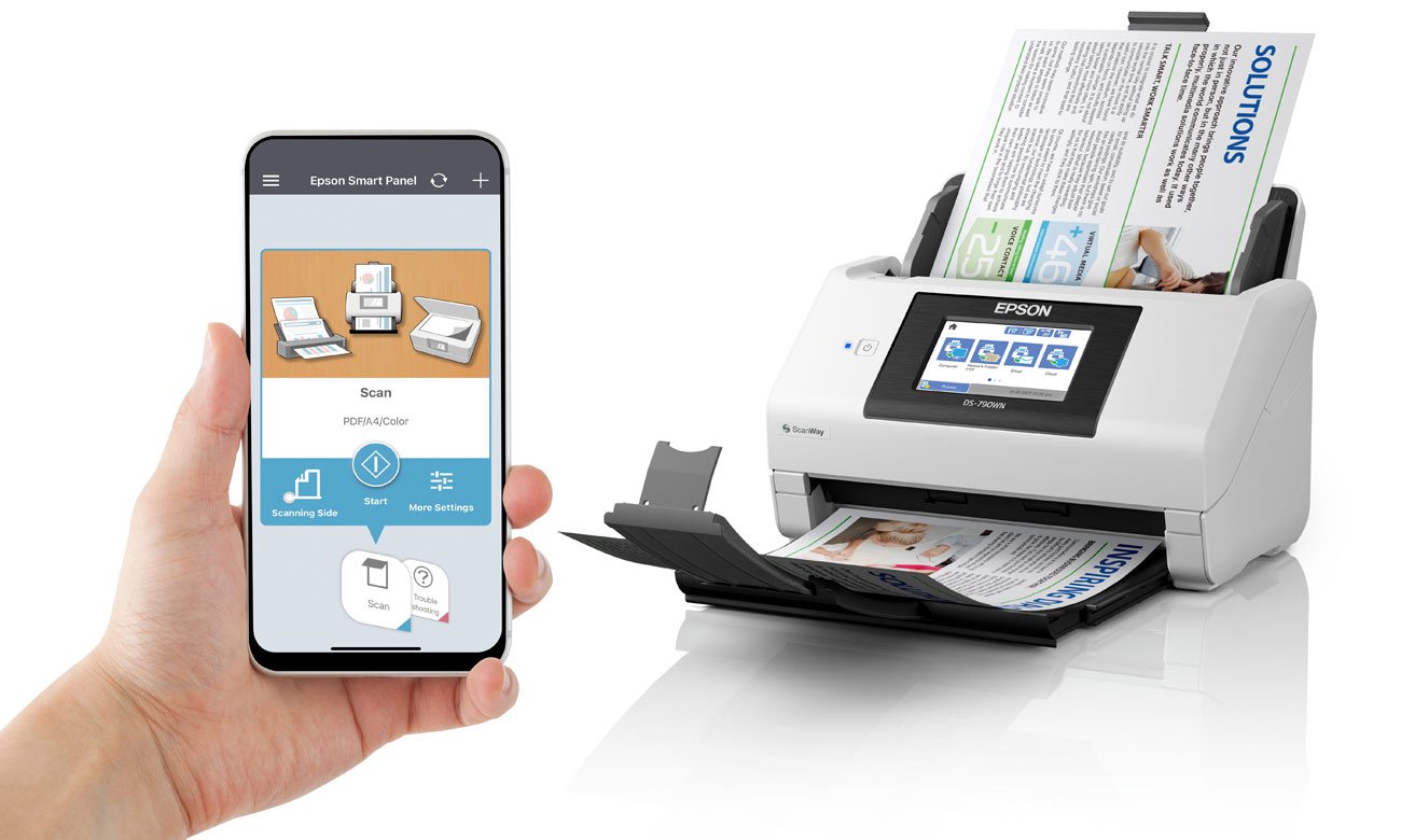 Epson DS-790WN skanowanie z urządzeń mobilnych