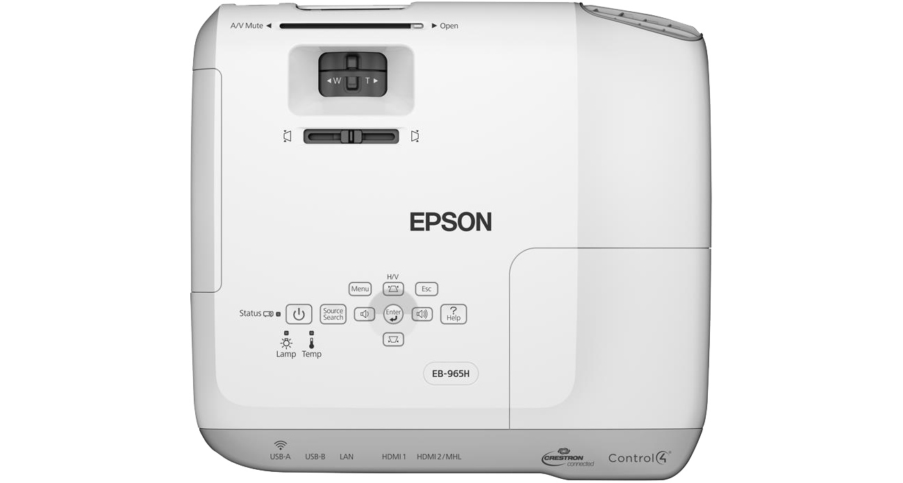 Epson EB-965H widok od góry przyciski