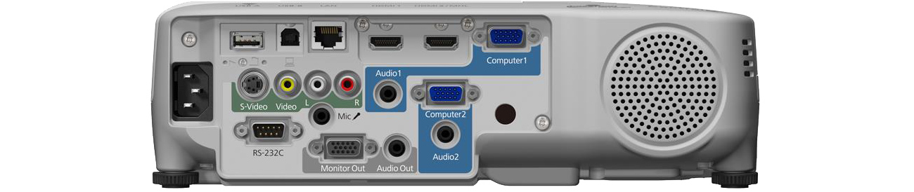 Epson EB-965H widok z tyłu złącza