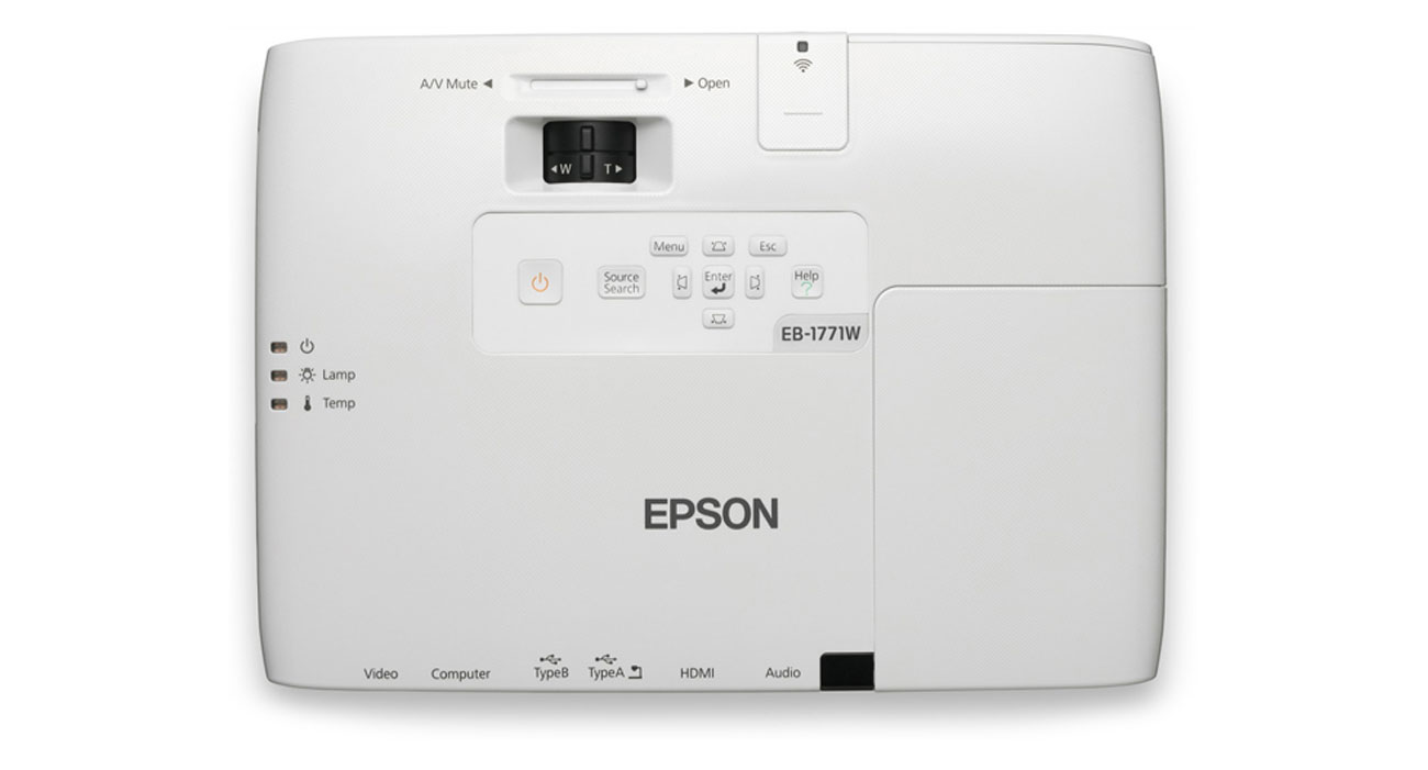 Epson EB-1771W góra korekcja geometrii obrazu
