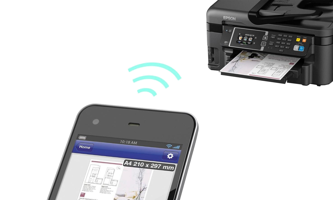 Epson WorkForce WF-3620DWF łącznośc bezprzewodowa