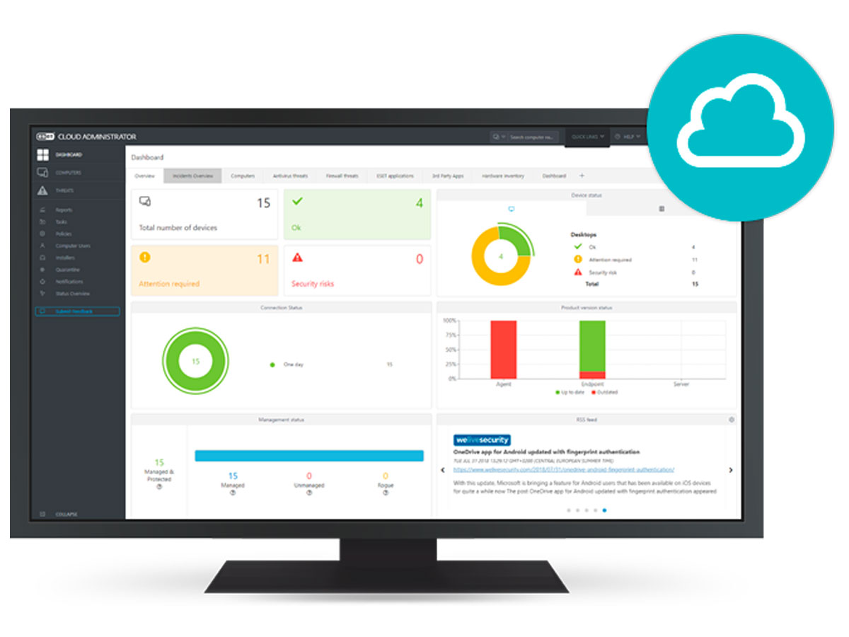 Eset PROTECT Elite dostępne raporty
