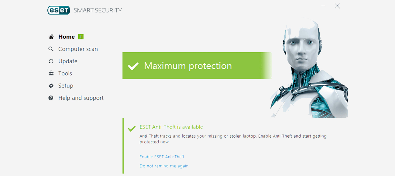 Eset 	Smart Security 1st.