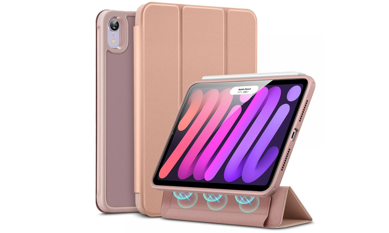Etui ESR Rebound Hybrid iPad Mini 6 2021 frosted rose gold