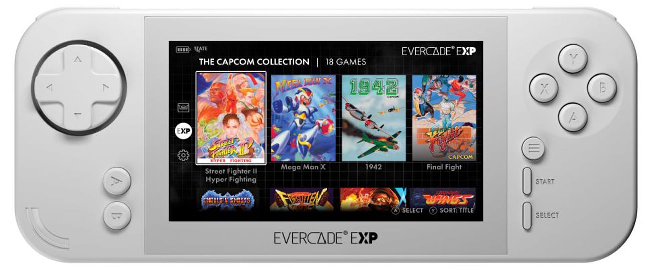 Портативна ігрова консоль Evercade EXP - вид спереду