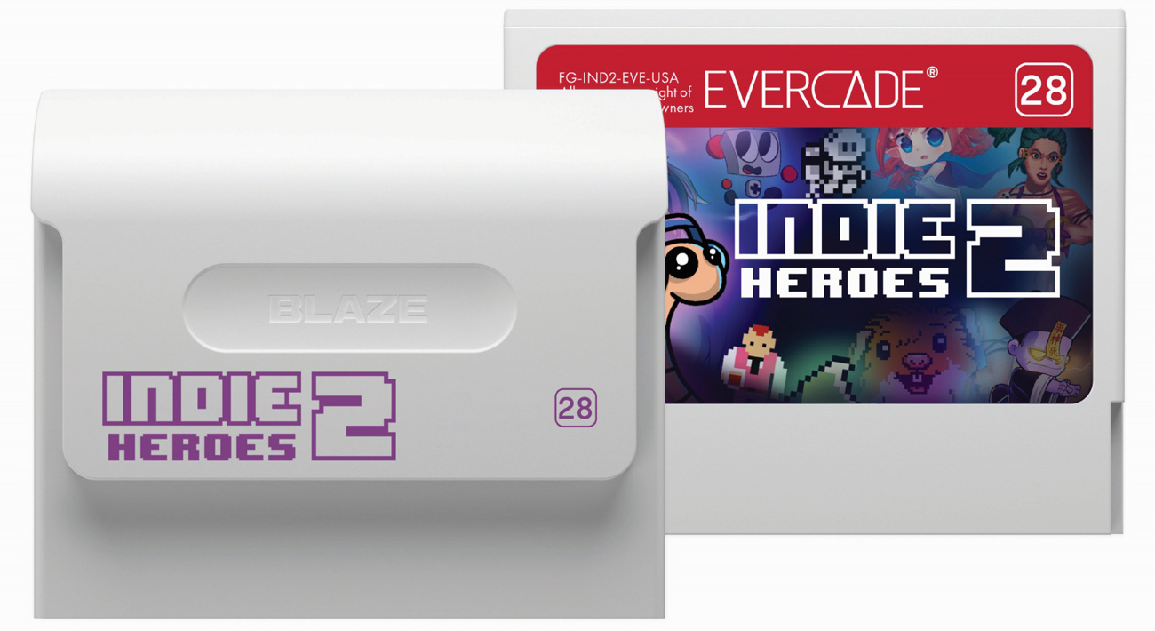 Zestaw gier Indie Heroes 2 do konsoli Evercade - Kartridż