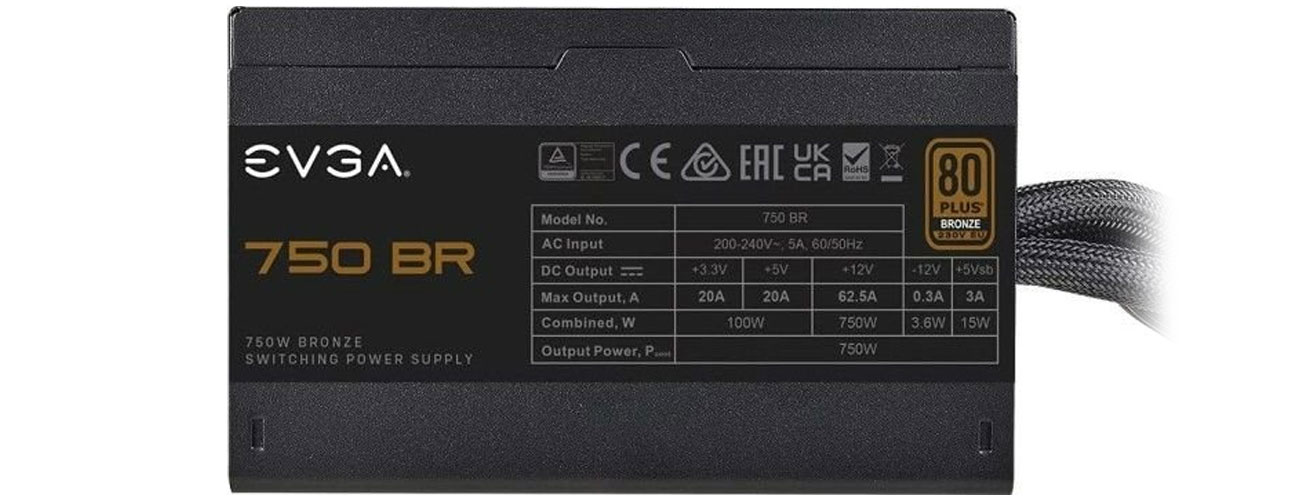 EVGA BR 750 W parametry