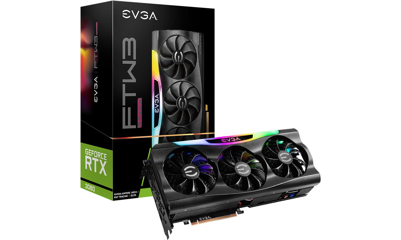 EVGA GeForce RTX 3080 FTW3 ULTRA GAMING LHR 10 ГБ GDDR6X