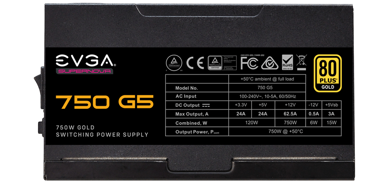 EVGA SuperNOVA G5 750W specyfikacja