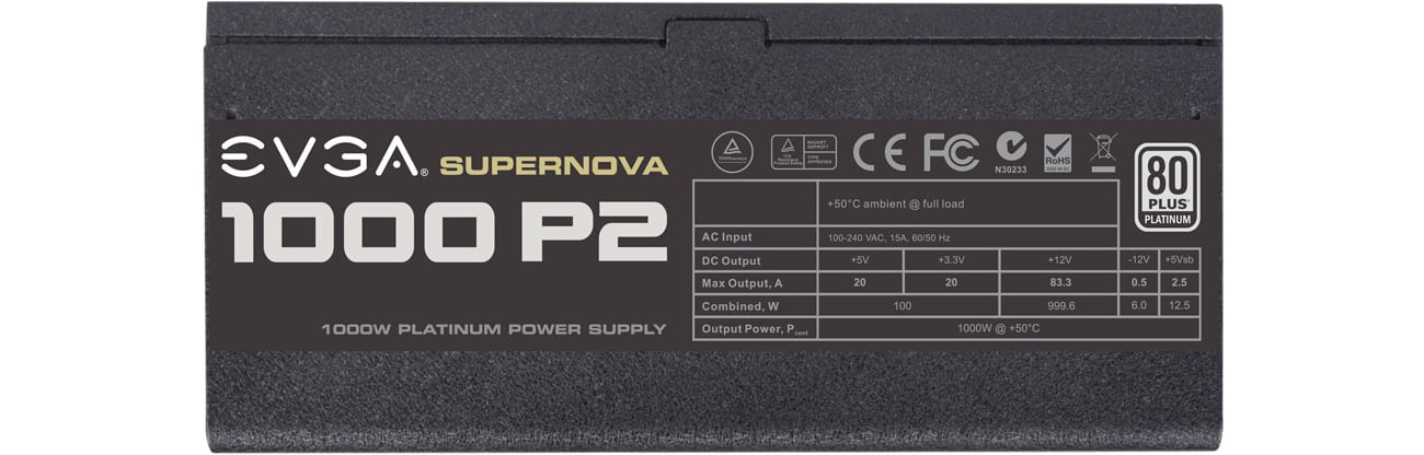 EVGA SuperNOVA 1000W P2 Certyfikat 80 PLUS Platinum