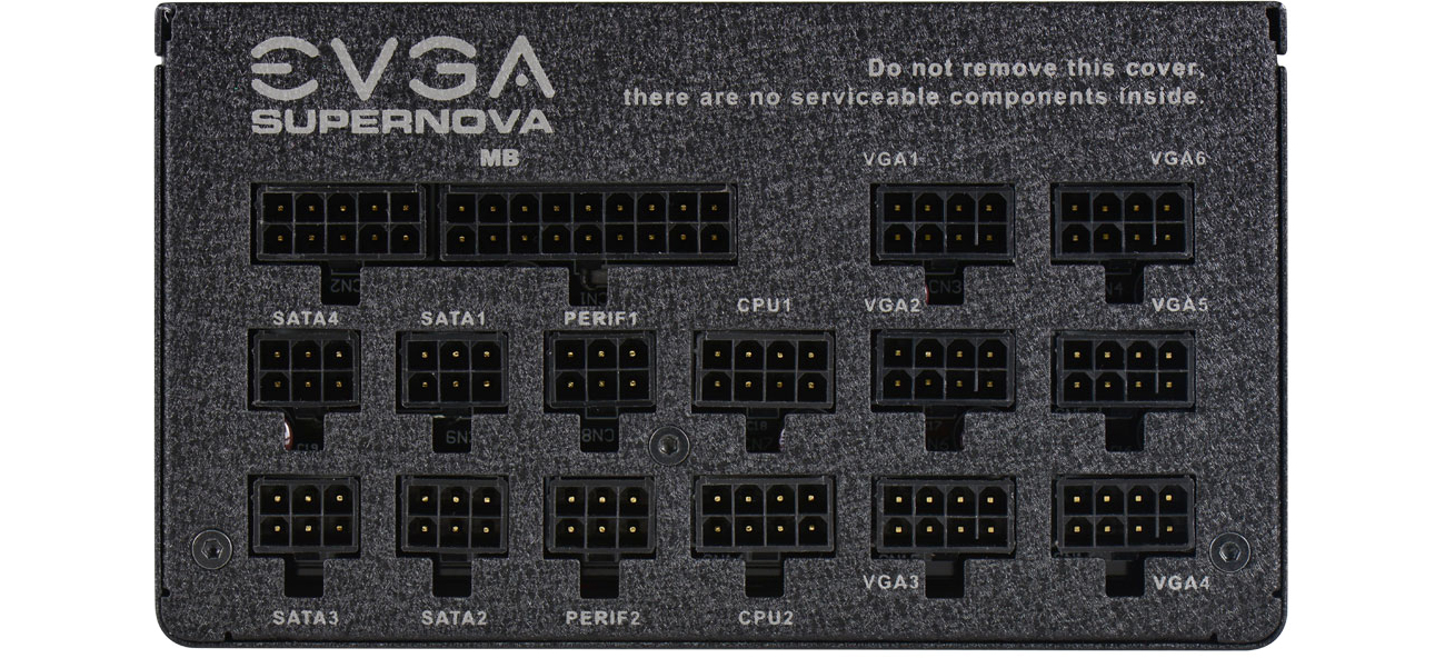 EVGA SuperNOVA 1200W P2 złącza okablowania modularnego