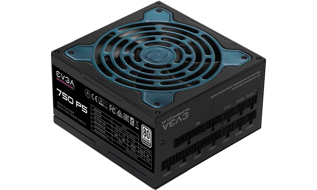 EVGA P5 750 W 80 Plus Platinum wentylator