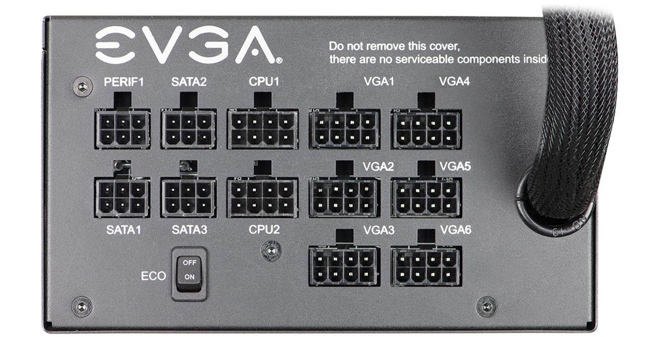 EVGA Supernova GQ 1000W okablowanie