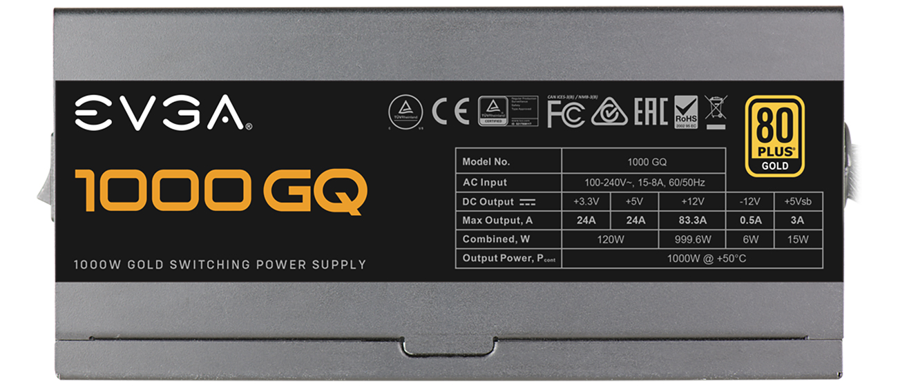 EVGA Supernova GQ 1000W specyfikacja
