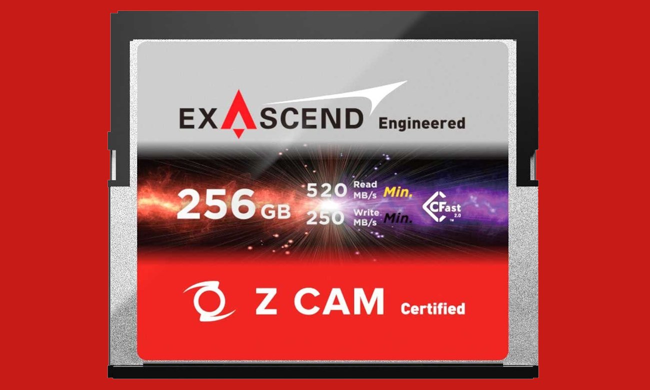Karta pamięci ExAscend Z CAM CFast 2.0 256GB - Grafika