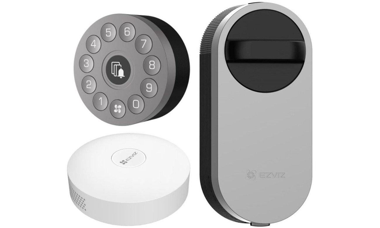 Zestaw EZVIZ - Smart zamek DL01S + cyferblat wielofunkcyjny + bramka ZigBee - Zawartość