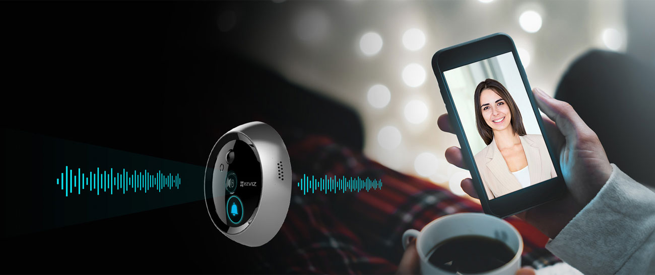 EZVIZ DP1 Powiadomienia, dwukierunkowe audio