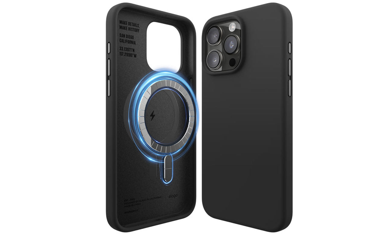 Elago Silicon Case MagSafe do iPhone 15 Pro Max Black