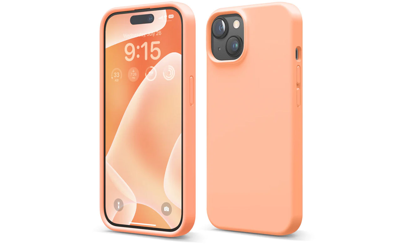 Elago Silicon Case für iPhone 15 Orange