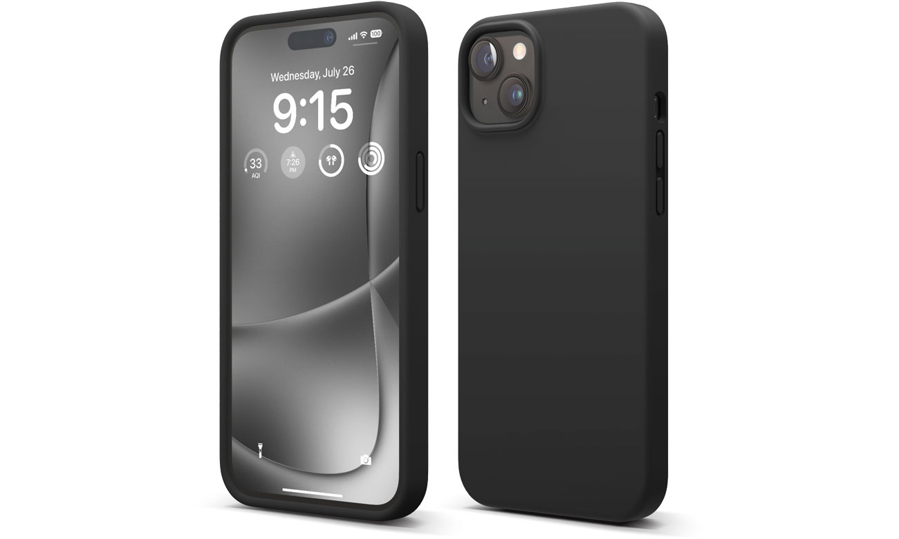 Elago Silicon Case für iPhone 15 Plus Schwarz