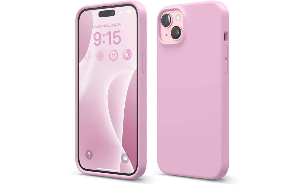 Elago Silicon Case für iPhone 15 Plus Hot Pink