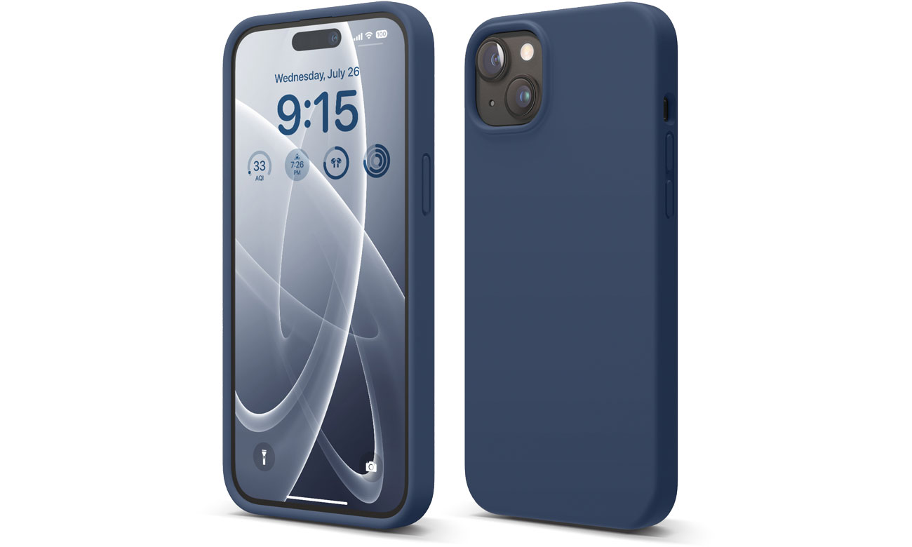 Elago Silicon Case für iPhone 15 Plus Jean Indigo