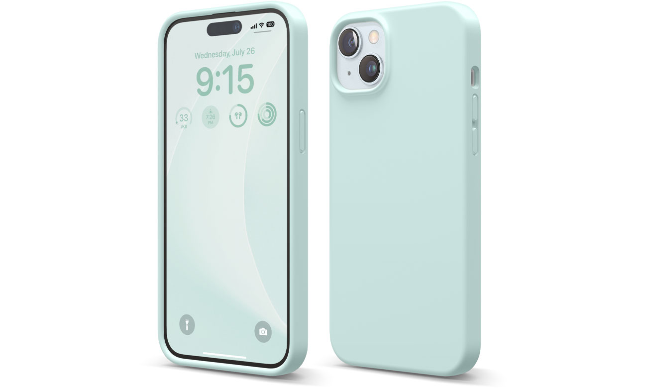 Elago Silicon Case für iPhone 15 Plus Mint