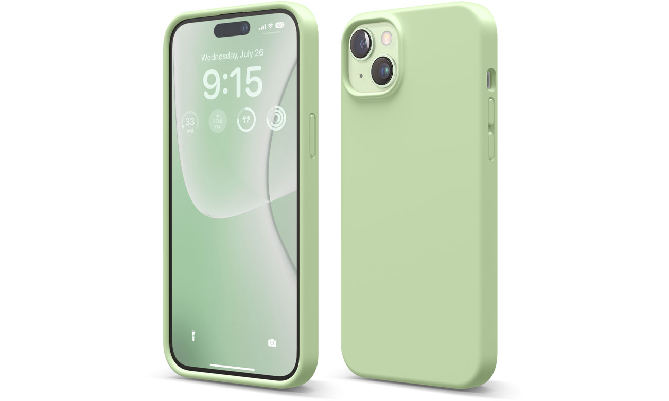 Elago Silicon Case für iPhone 15 Plus Pastellgrün