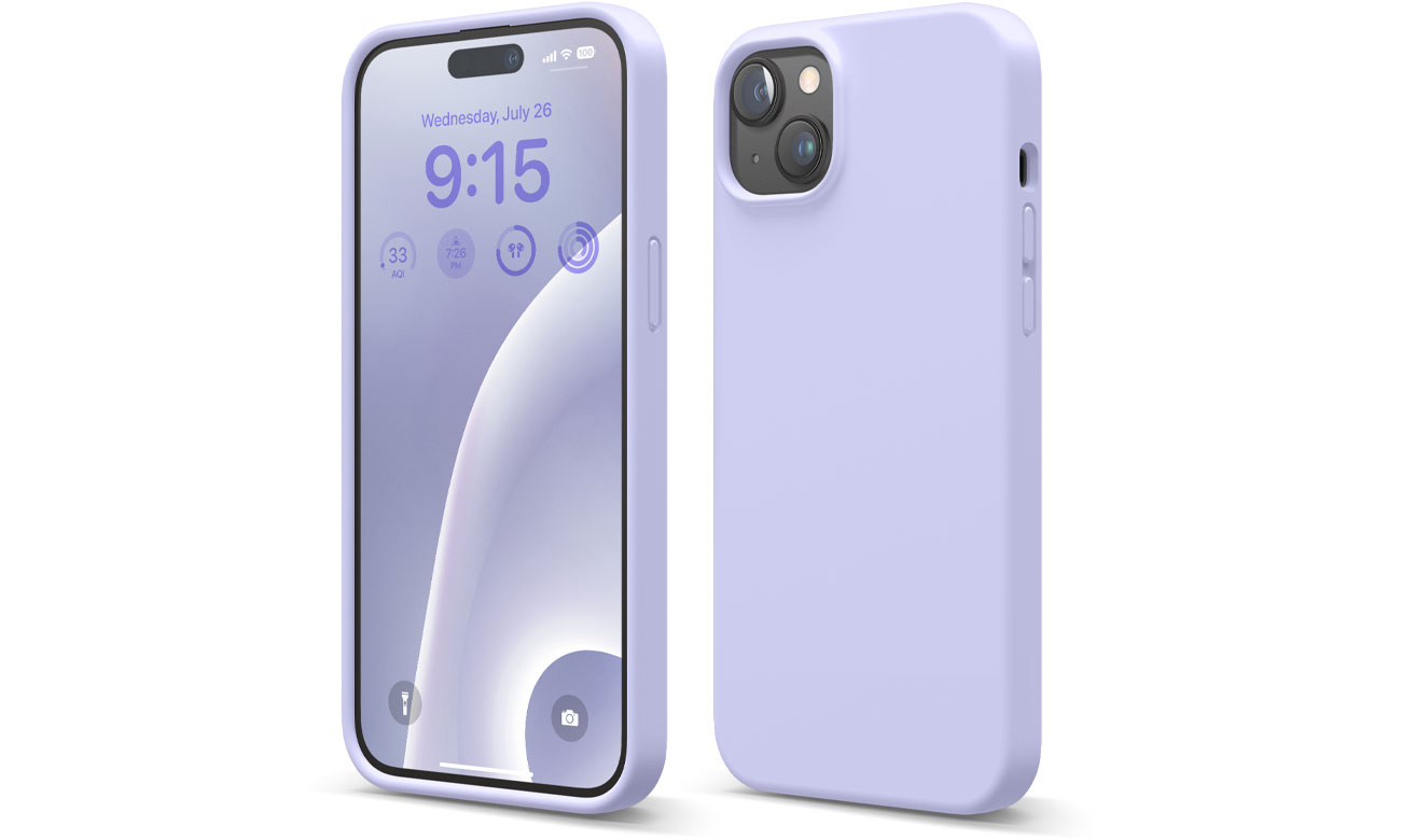 Elago Silicon Case für iPhone 15 Plus Purple