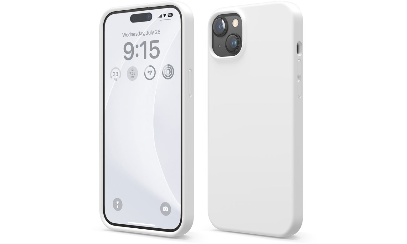 Elago Silicon Case für iPhone 15 Plus Weiß