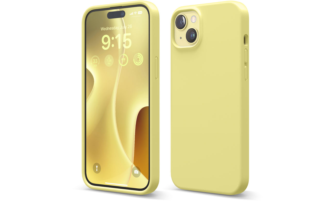 Elago Silicon Case für iPhone 15 Plus Gelb