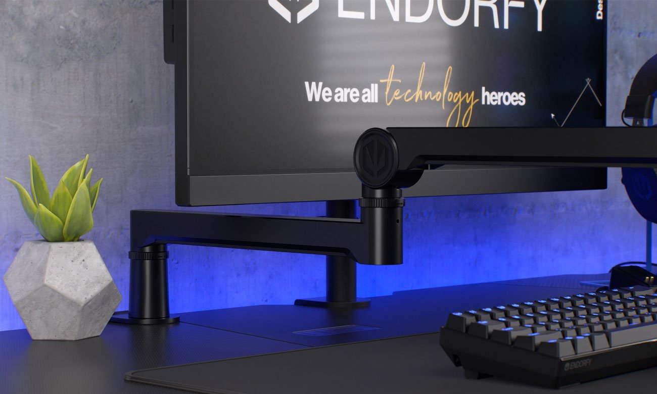 Statyw do mikrofonu ENDORFY Broadcast Low Profile RGB Boom Arm - Grafika lifestyle