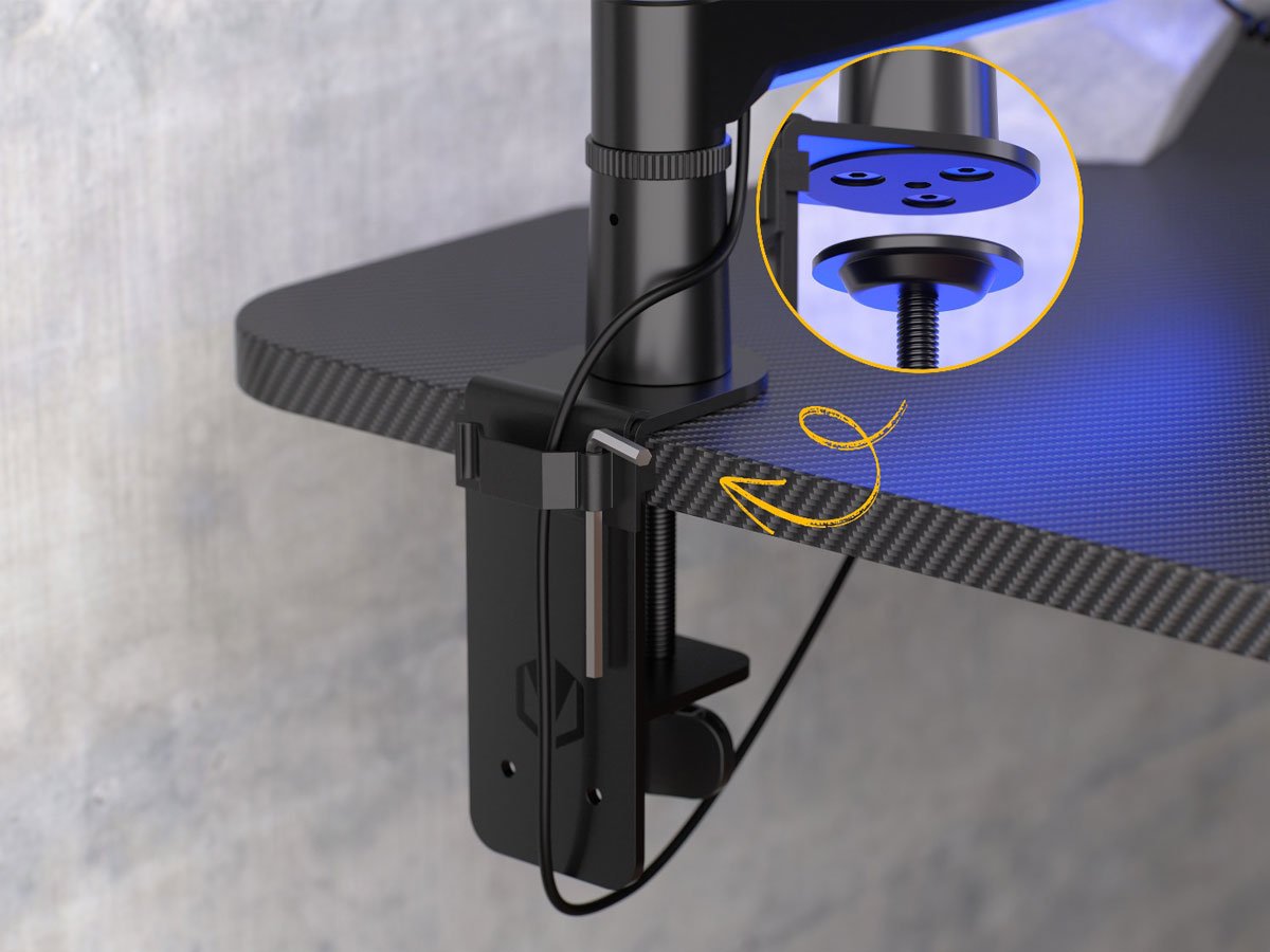 Ramię do mikrofonu ENDORFY Broadcast Low Profile RGB Boom Arm - Solidna i funkcjonalna konstrukcja