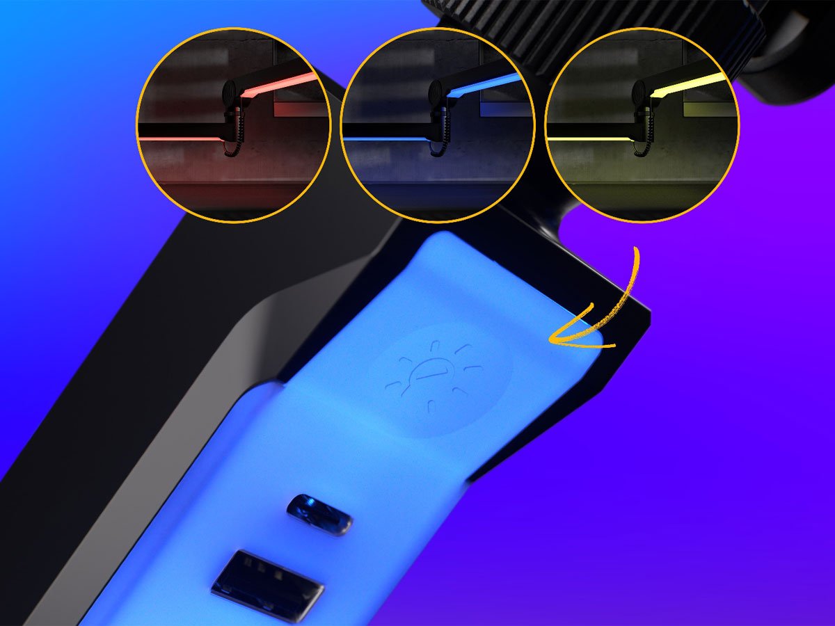 Ramię do mikrofonu ENDORFY Broadcast Low Profile RGB Boom Arm - Uniwersalność i ochrona blatu
