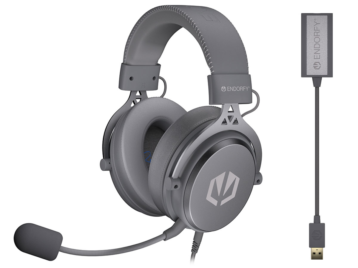 Słuchawki ENDORFYViro Plus USB Alt Gray - Widok ogólny