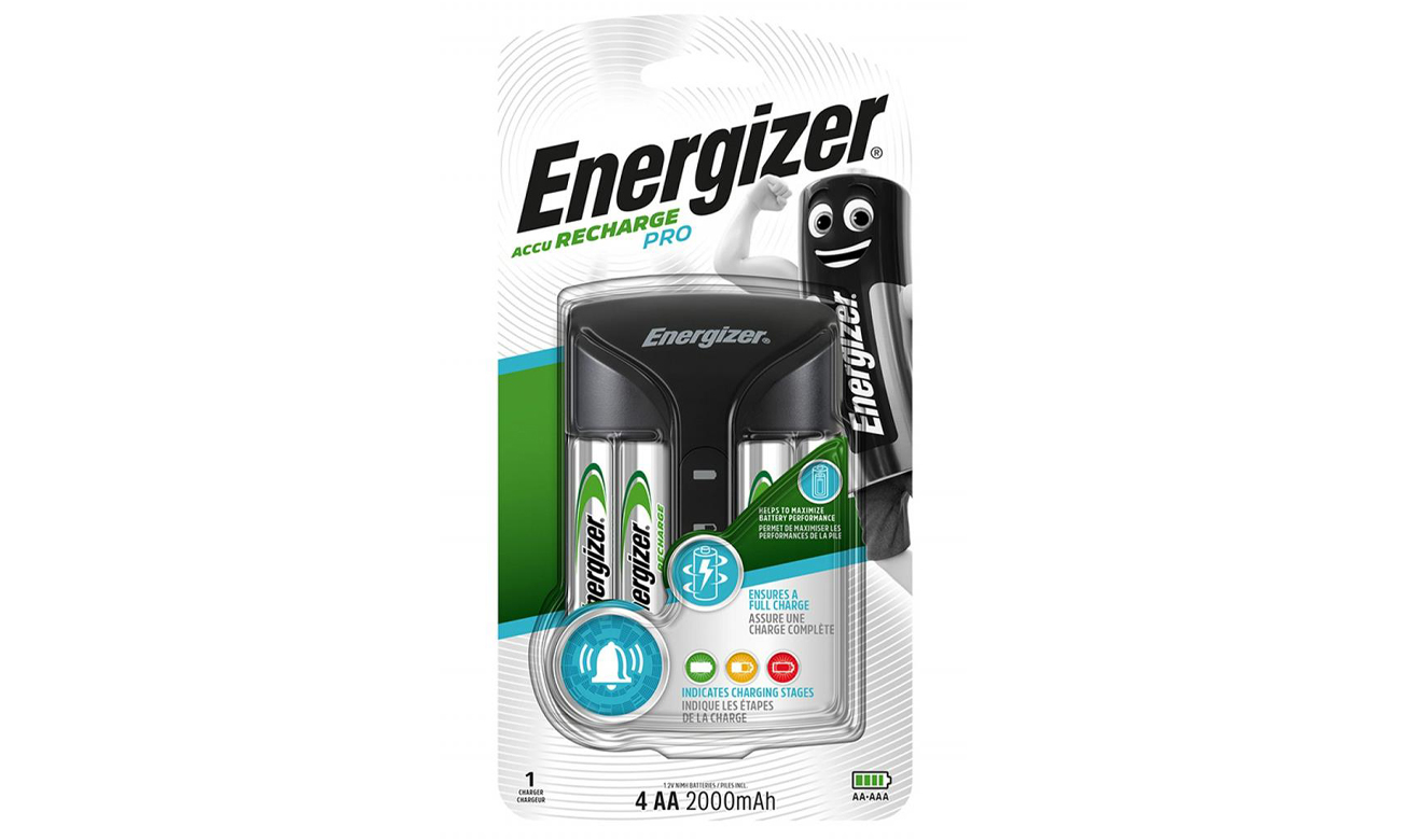 Energizer Accu RECHARGE PRO + 4szt AA 2000 mAh