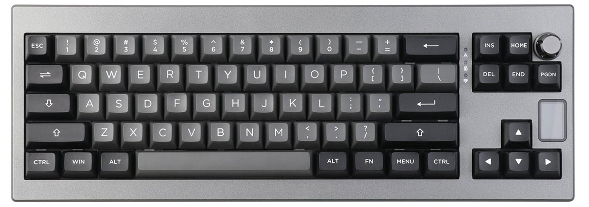 Klawiatura Epomaker Shadow-X Flamingo Switch czarno-srebrny/black-silver