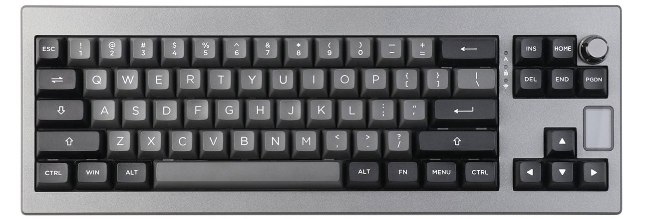 Klawiatura Epomaker Shadow-X Flamingo Switch czarno-srebrny/black-silver