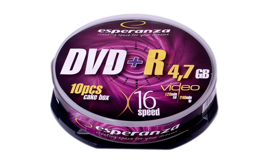 Płyta DVD+R Esperanza 4.7GB 16x CAKE 10szt. E5905784763323 / 1117