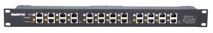 Extralink 12 Portowy | Gigabit PoE Injector | 12x 1000Mb/s RJ45, Obudowa Rack