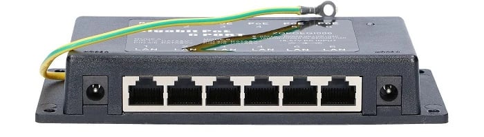 Extralink 6 Portowy | Gigabit PoE Injector | 6x 1000Mb/s RJ45