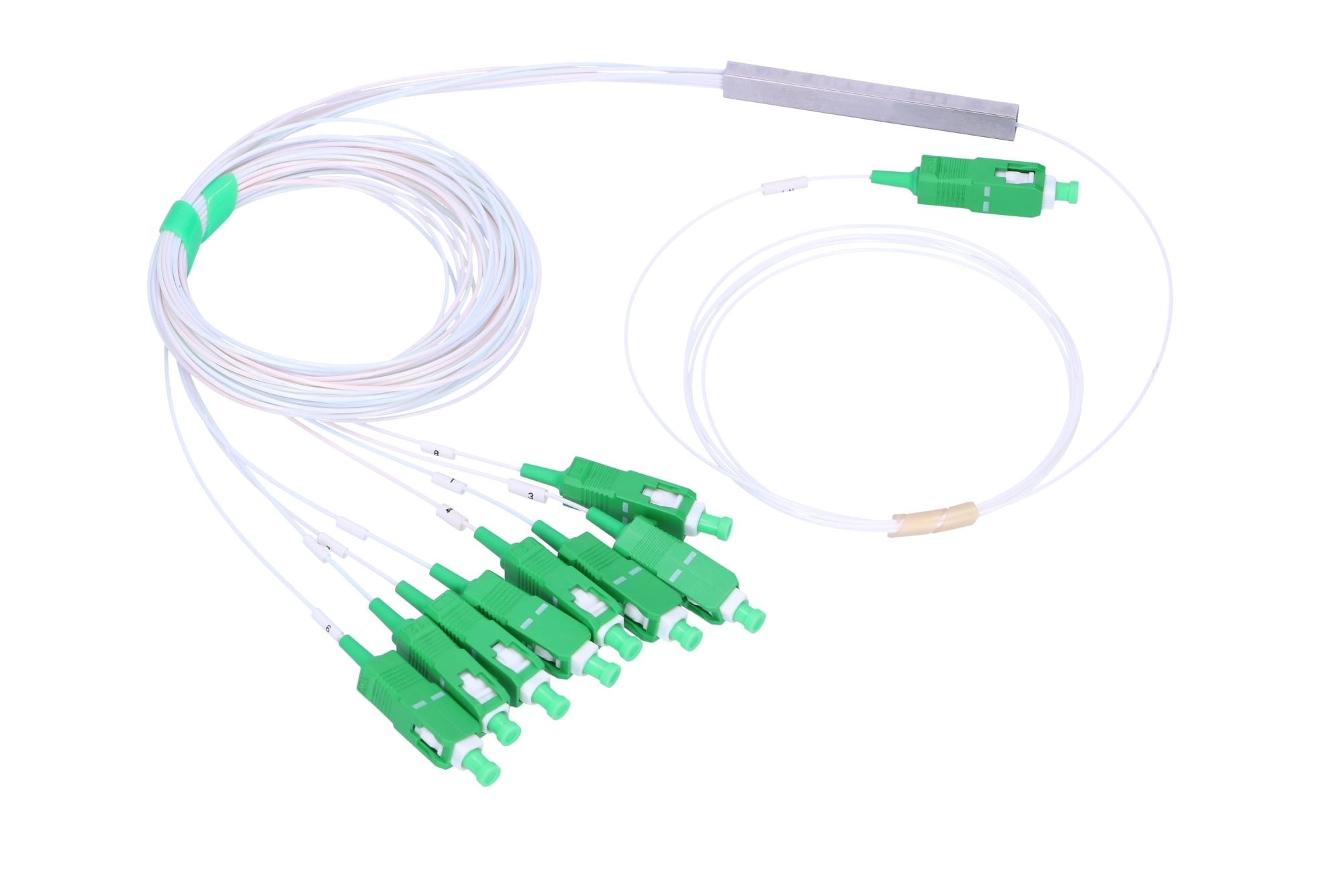 Extralink 1:8 PLC SC/APC | Splitter | 900um, 1m