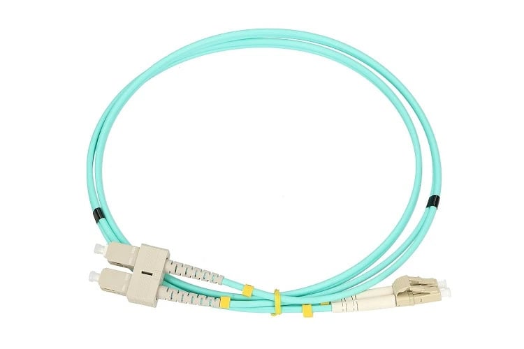 Extralink LC/UPC-SC/UPC | Patchcord | Wielomodowy, OM3, Duplex, 3mm, 2m