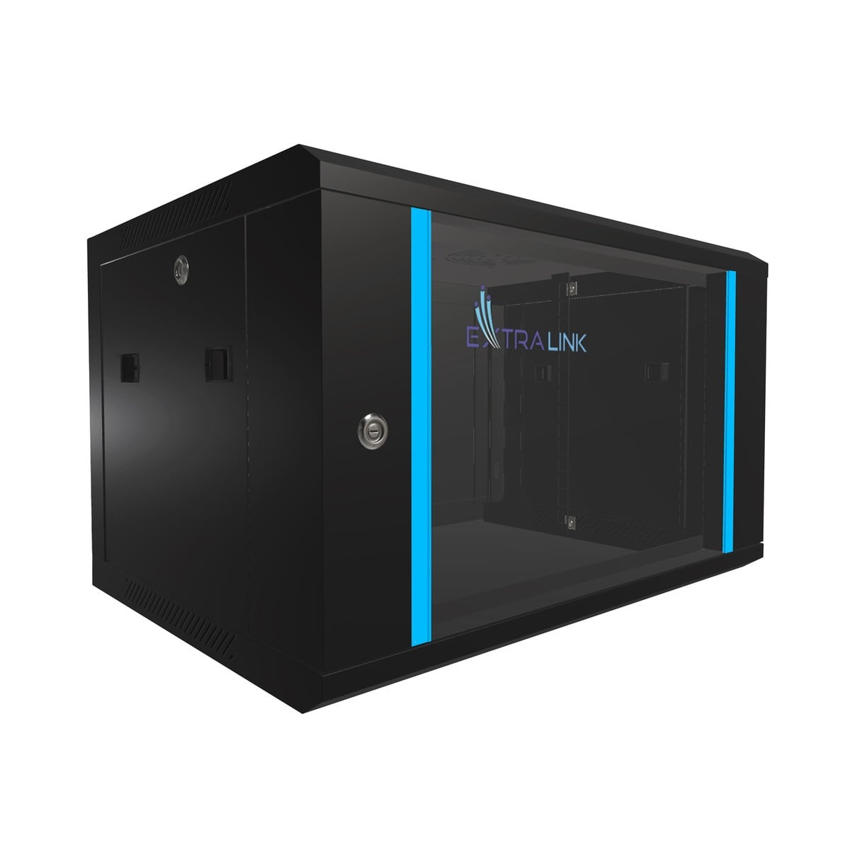 Extralink 6U 600x450 Czarna | Szafa rack | montowana na ścianie