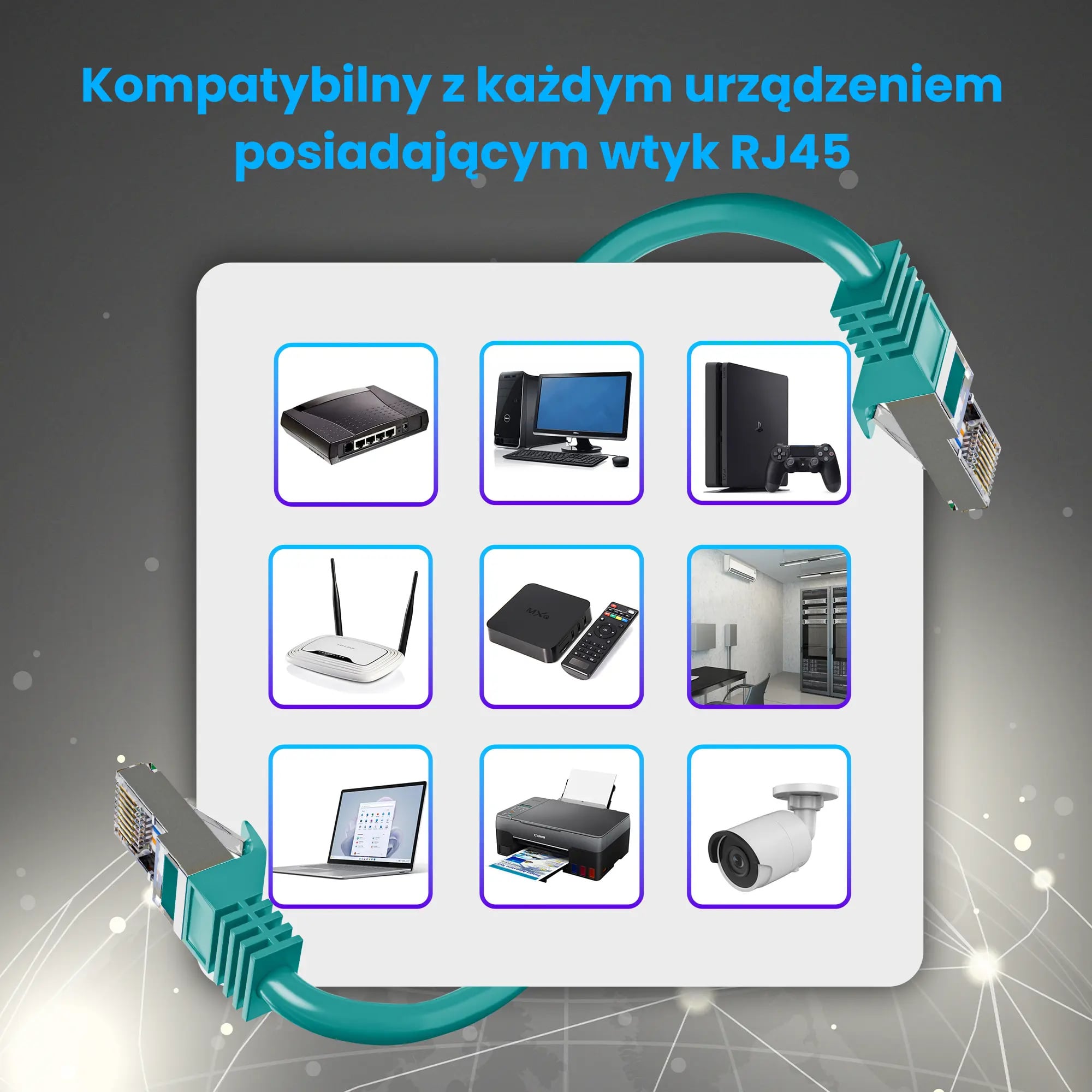 Extralink Kat.6 FTP 1m | Patchcord LAN | Miedź Kabel sieciowy skrętka 1Gbit/s