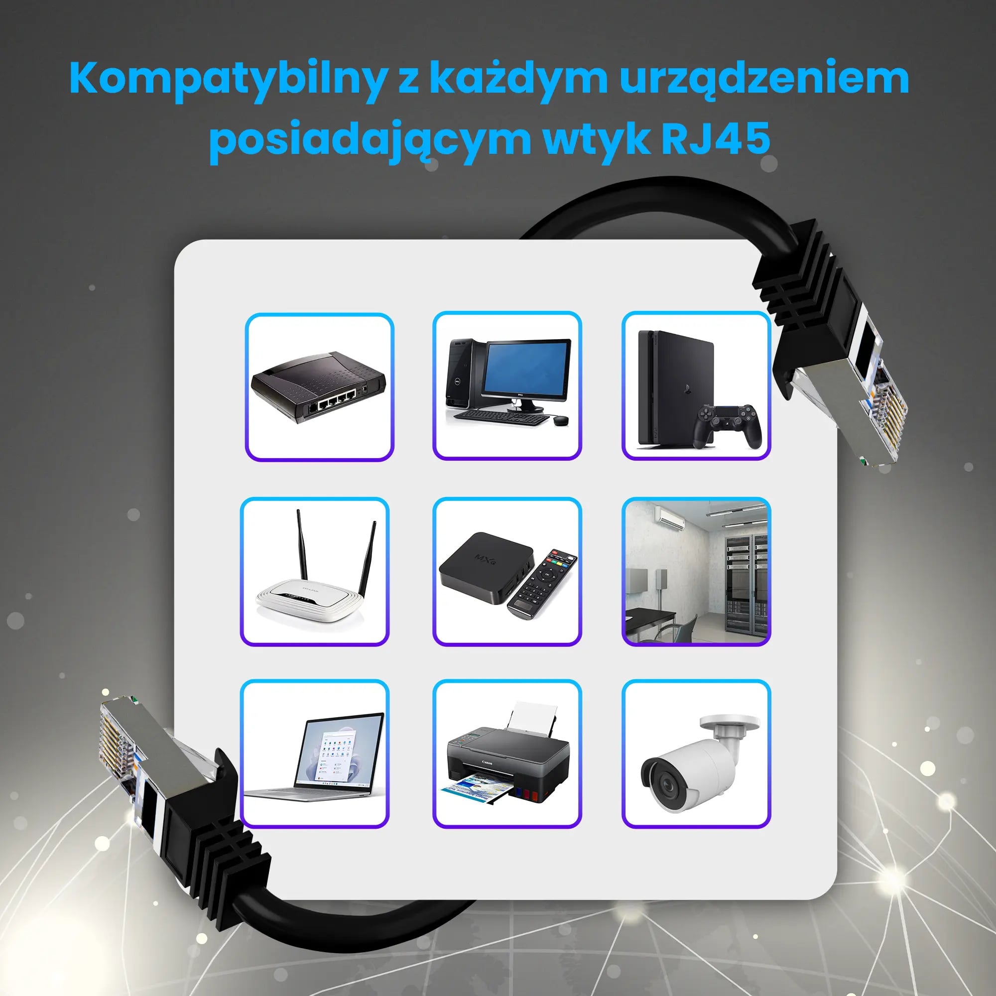 Extralink Kat.5e FTP 0.5m | Patchcord LAN | Miedź Kabel sieciowy skrętka