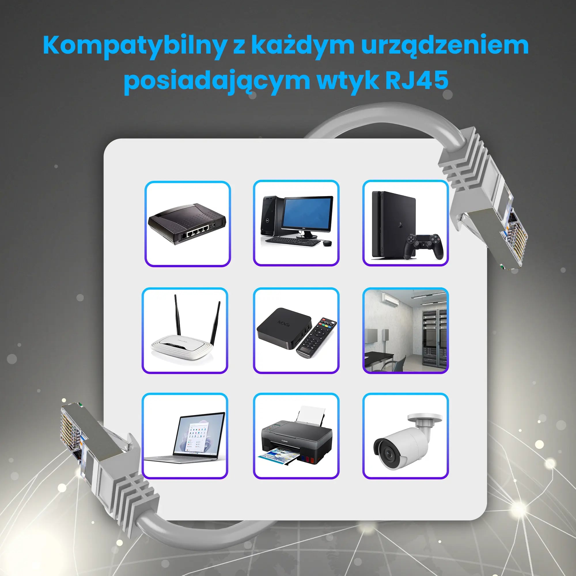 Extralink Kat.5e UTP 2m | Patchcord LAN | Miedź Kabel sieciowy skrętka