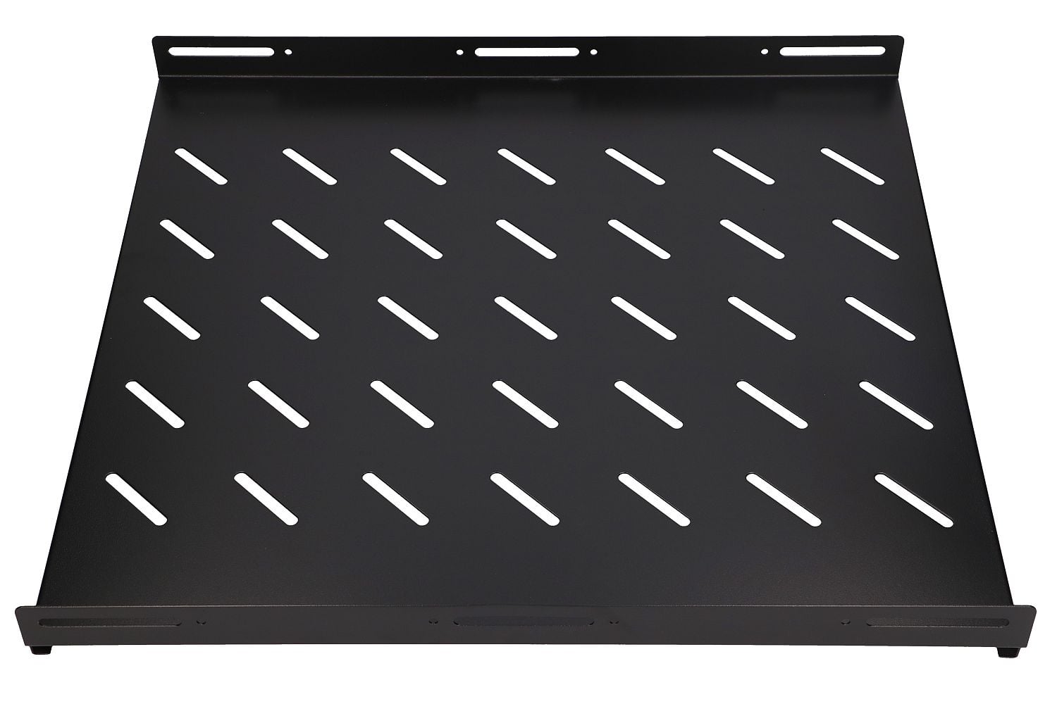 Extralink 1U 500 mm Czarna | Półka | 19", 502 × 472 mm, mocowana punktowo, do szaf o głębokości 800 mm