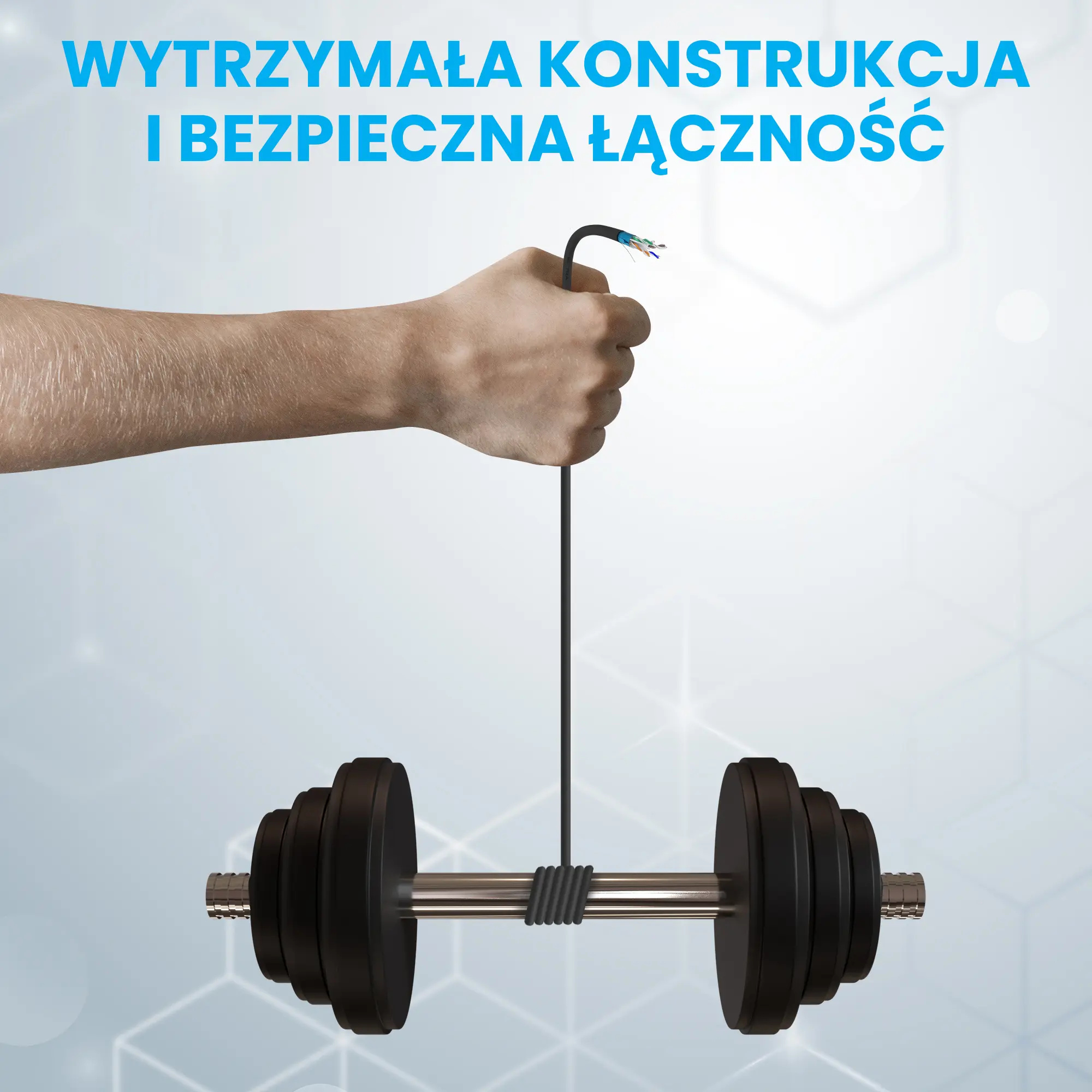 Extralink CAT6 FTP (F/UTP) V2 Zewnętrzny | Kabel sieciowy skrętka | 305M