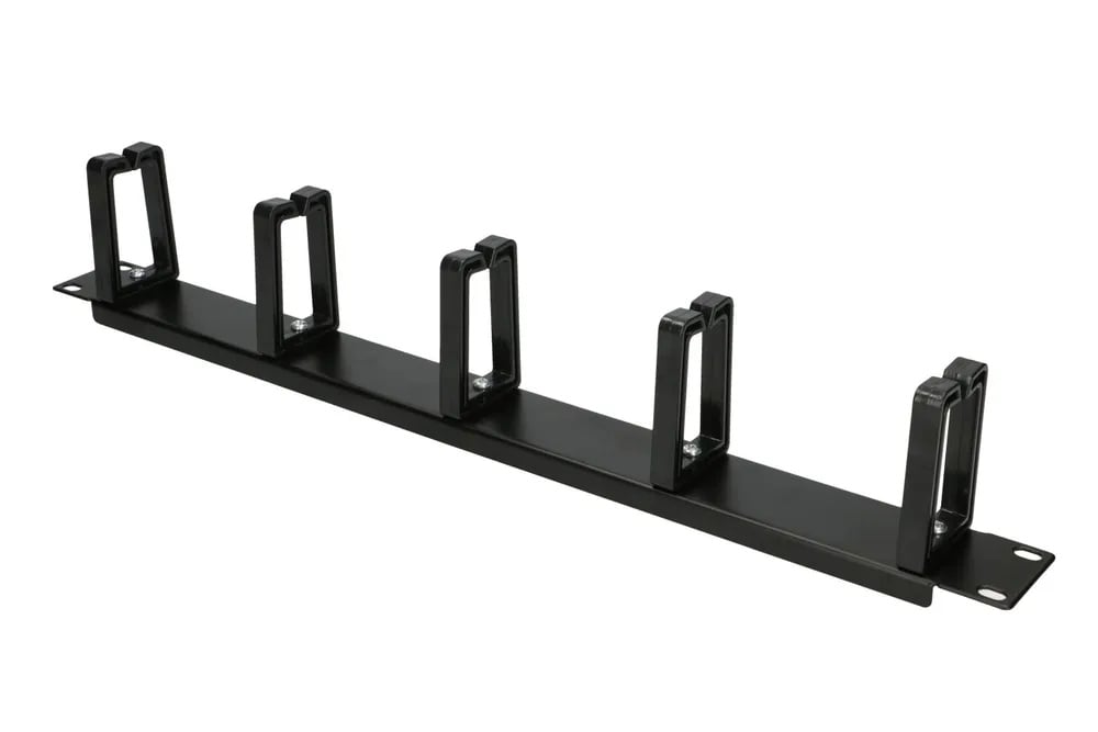 Extralink | Organizer kabli | 1U z plastikowymi uchwytami